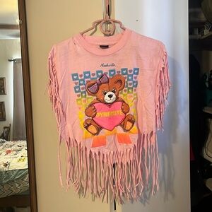 Pink Teddy Bear Nashville Fringe Tourist Souvenir Shirt